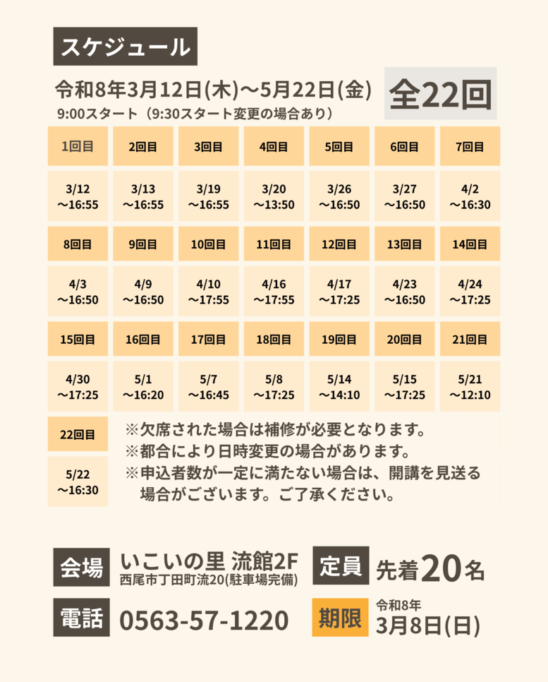 スケジュール詳細